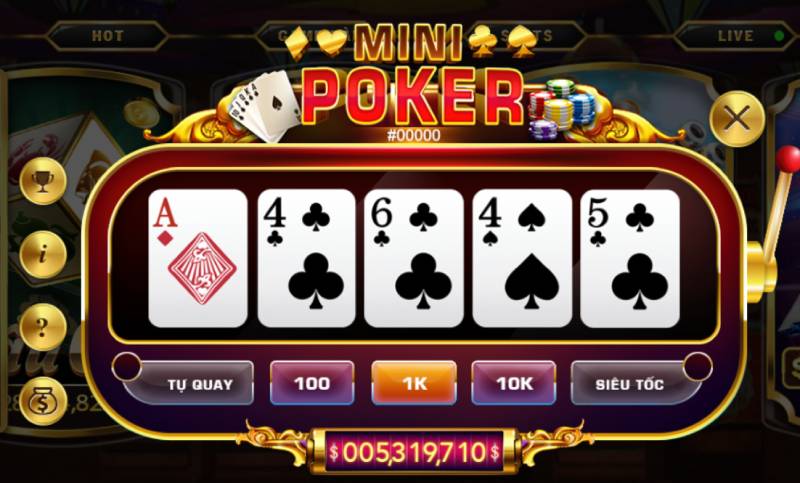 Hướng Dẫn Cách Chơi Mini Poker: Hiểu Luật, Chơi Hay, Thắng Lớn 4 Bước 3: So bài với bảng thưởng và nhận tiền