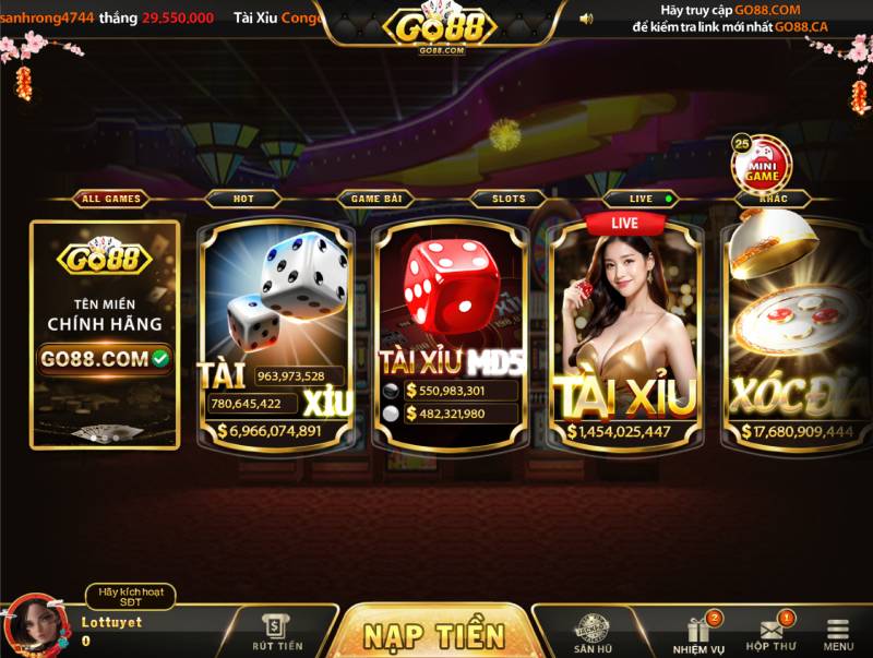 Go88 Game Bài Tài Xỉu Đại Gia - Tải GO88 9 Giao diện đẳng cấp